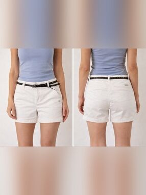 Scotch & Soda Maison Scotch White Shorts Size 24 EUR / US 0 XS NWT Belted